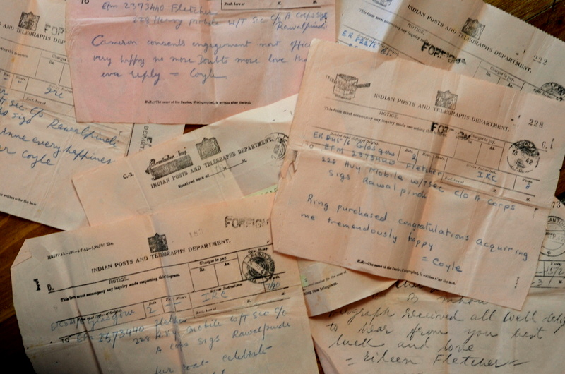Telegrams informing my Dad of his engagement to marry my Mum.